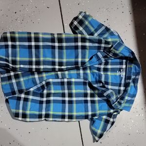 Blue and Yellow Plaid Shirt